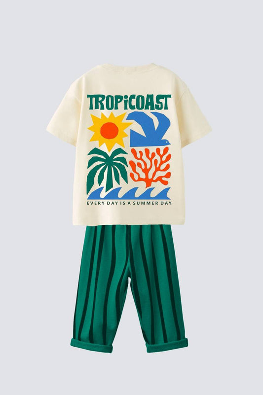 TROPİCOAST BASKI ÇİZGİLİ EŞOFMAN TAKIMI