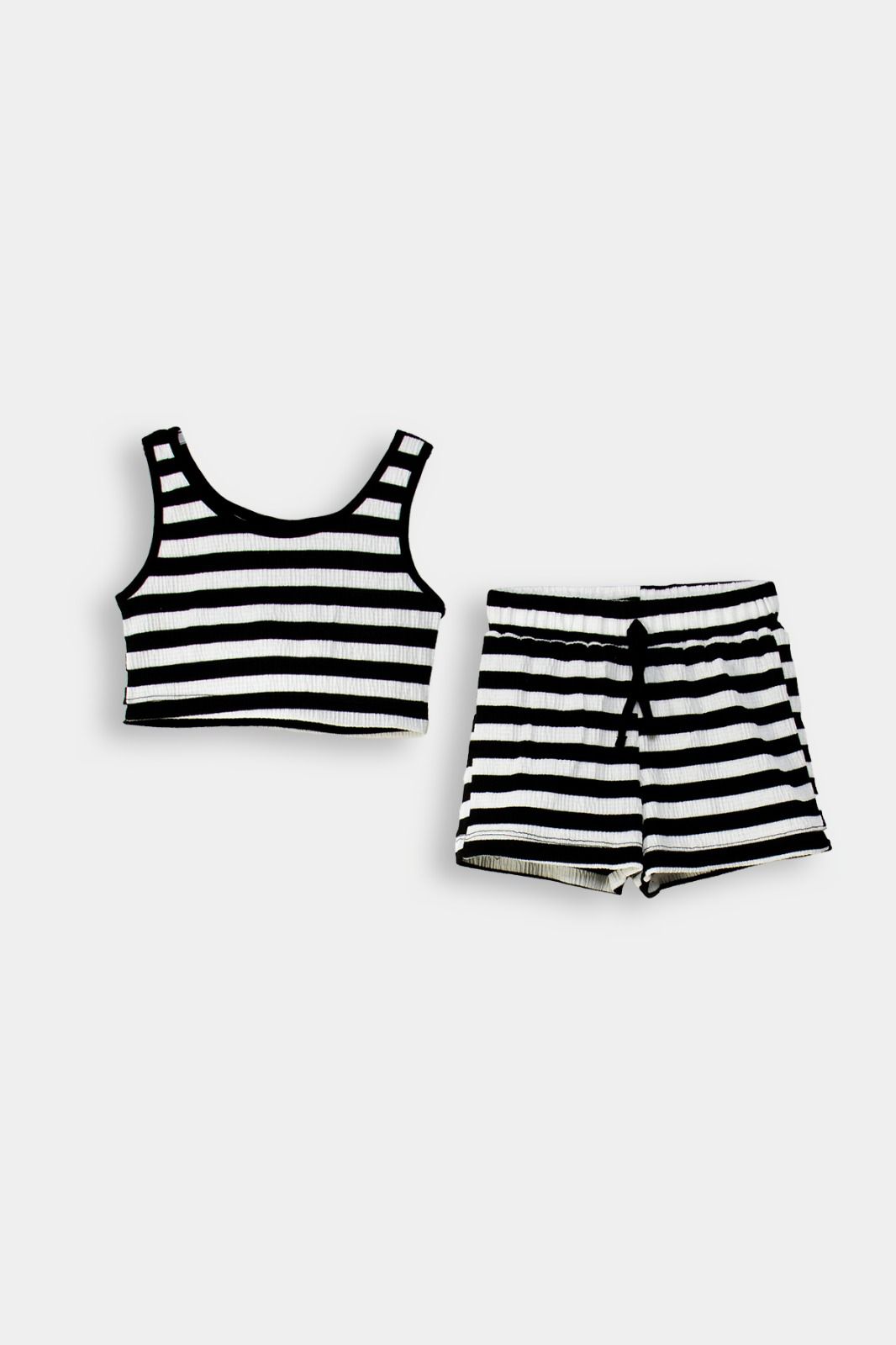 DMB ÇİZGİLİ KIZ ÇOCUK CROP TAKIM