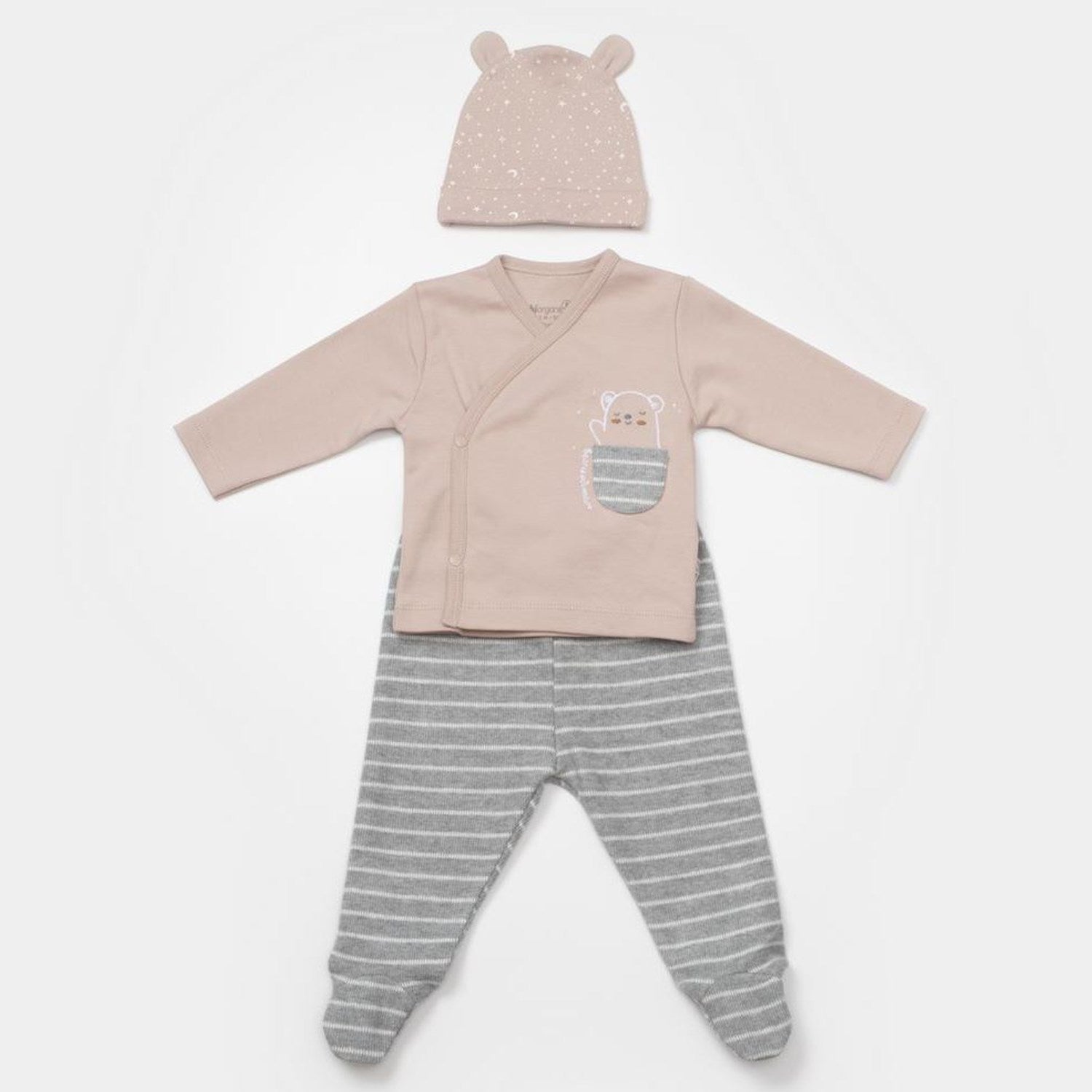 Bibaby Adventure Bear 3'Lü Set 73333 Latte Grimelanj