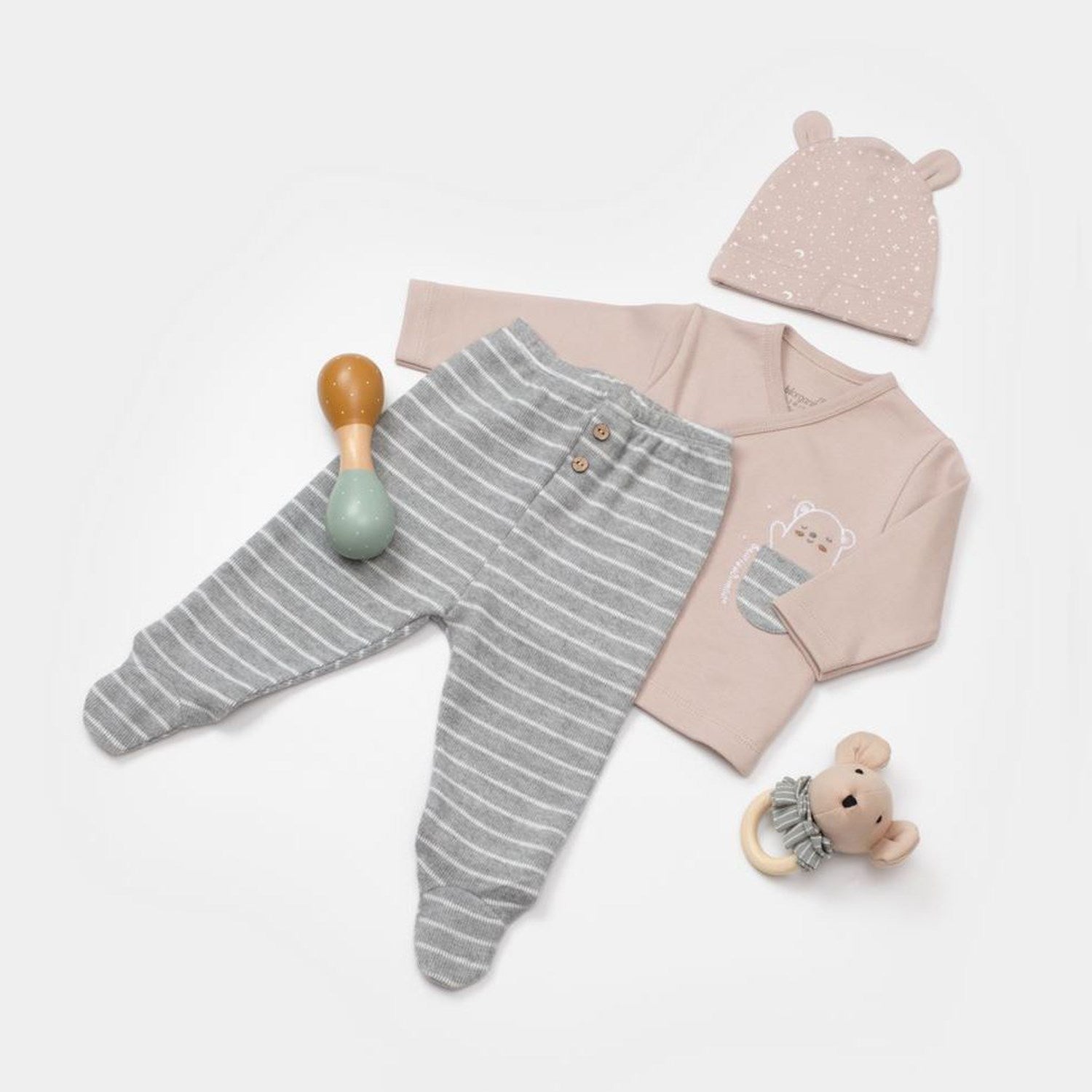 Bibaby Adventure Bear 3'Lü Set 73333 Latte Grimelanj