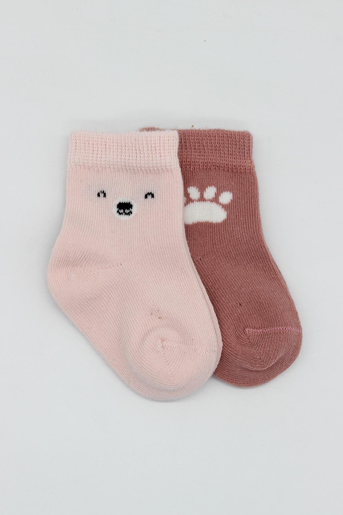 Bistyle 2'Li Bear Penye Soket Çorap 10116 Pembe