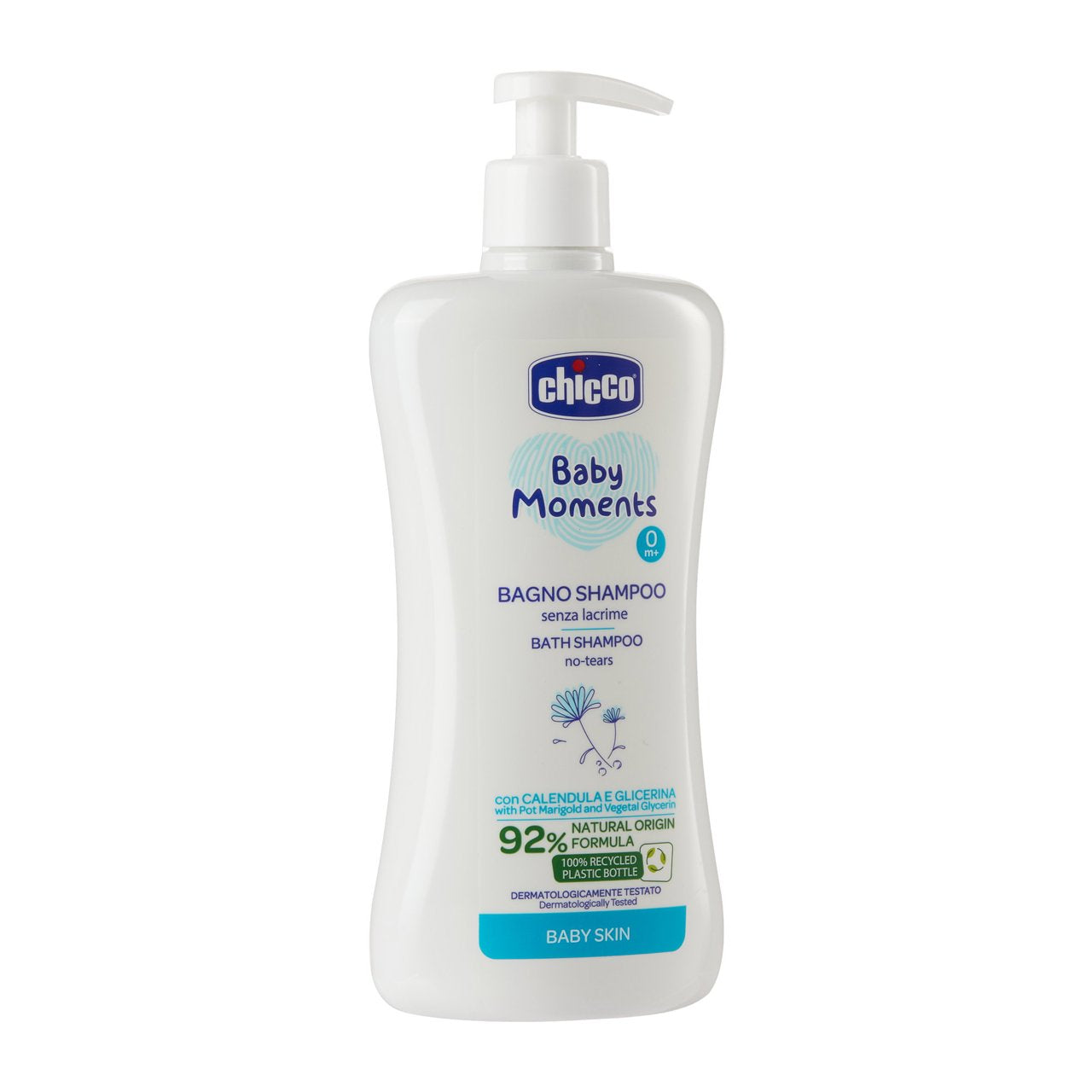 Chicco Baby Moments Doğal Göz Yakmayan Saç ve Vücut Şampuanı 500ml