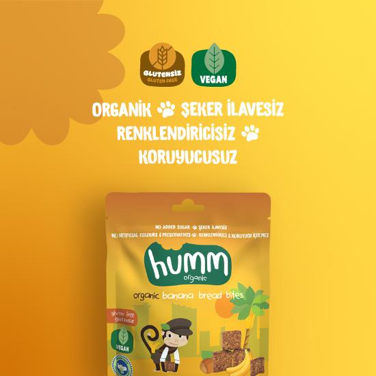 Humm Organik Glutensiz Vegan Muzlu Kek 30 Gr