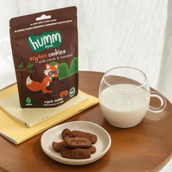 Humm Organik Keçiboynuzlu ve Fındıklı Vegan Kurabiye 55 Gr