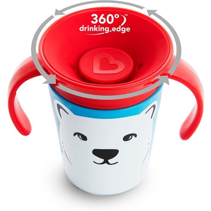 Munchkin Mucize 360° Alıştırma Bardağı 6 Ay+ 177 ml Kutup Ayısı