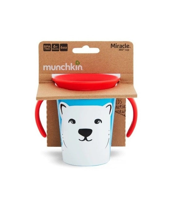 Munchkin Mucize 360° Alıştırma Bardağı 6 Ay+ 177 ml Kutup Ayısı