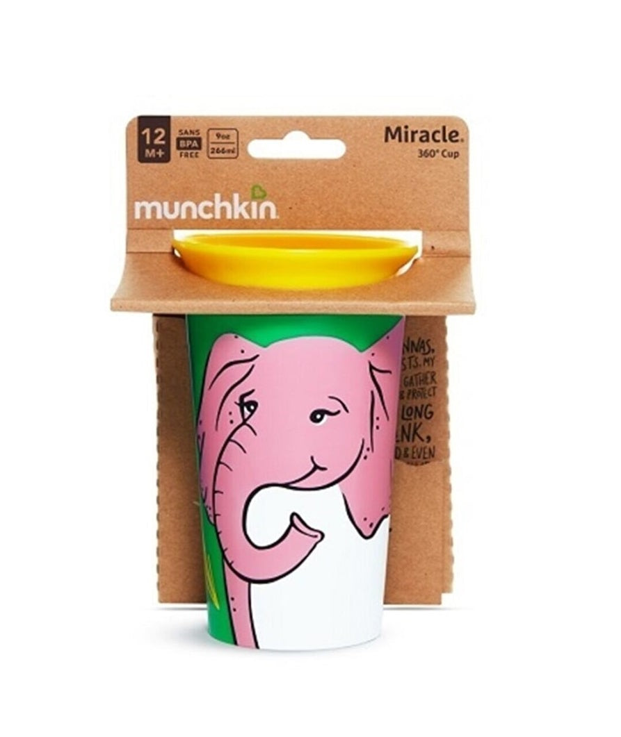 Munchkin Mucize 360° Wildlove Alıştırma Bardağı 12 Ay+ 266 ml Fil