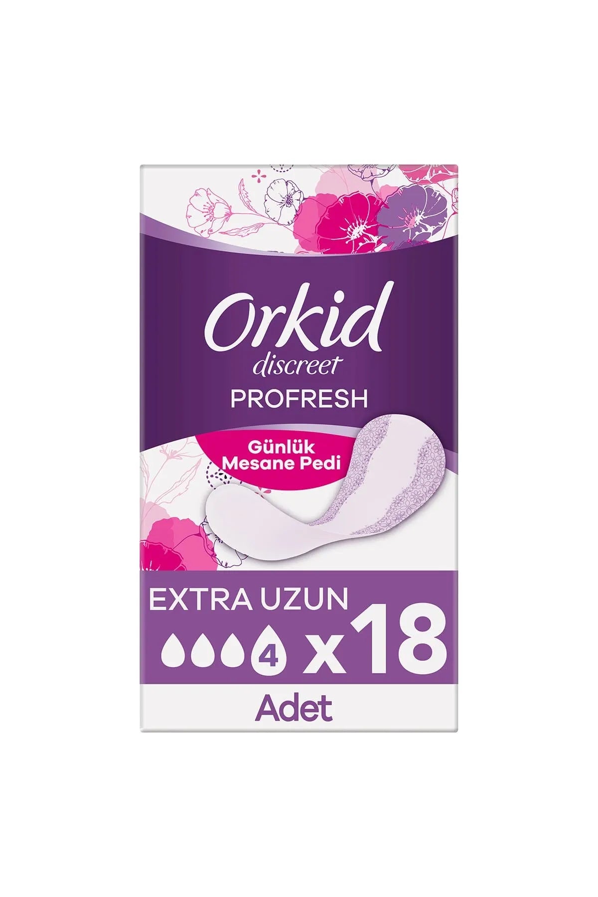 Orkid Günlük Mesane Pedi Ekstra Uzun 18 Adet