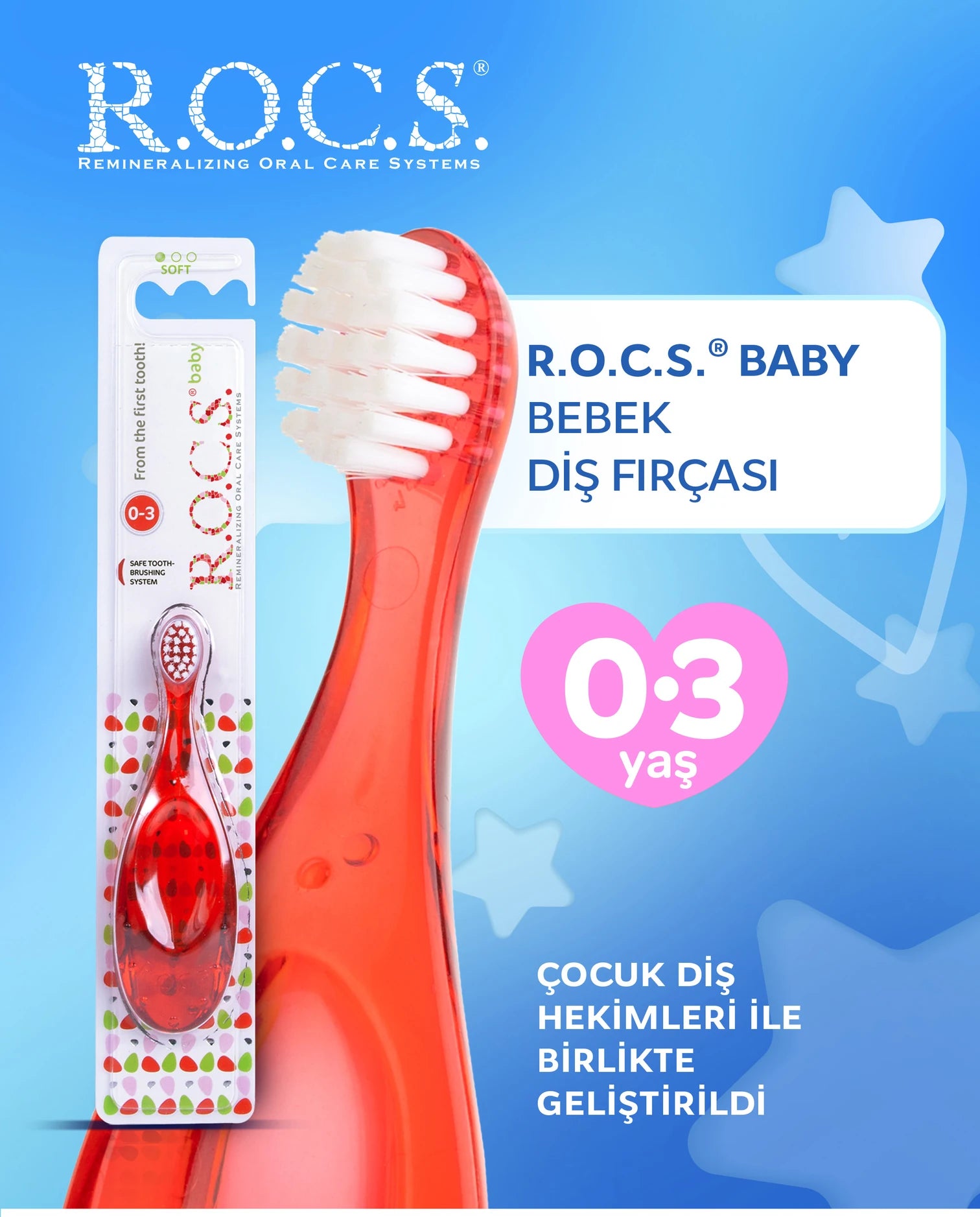 R.O.C.S.Baby Ekstra Soft Diş Fırçası 0-3 Yaş