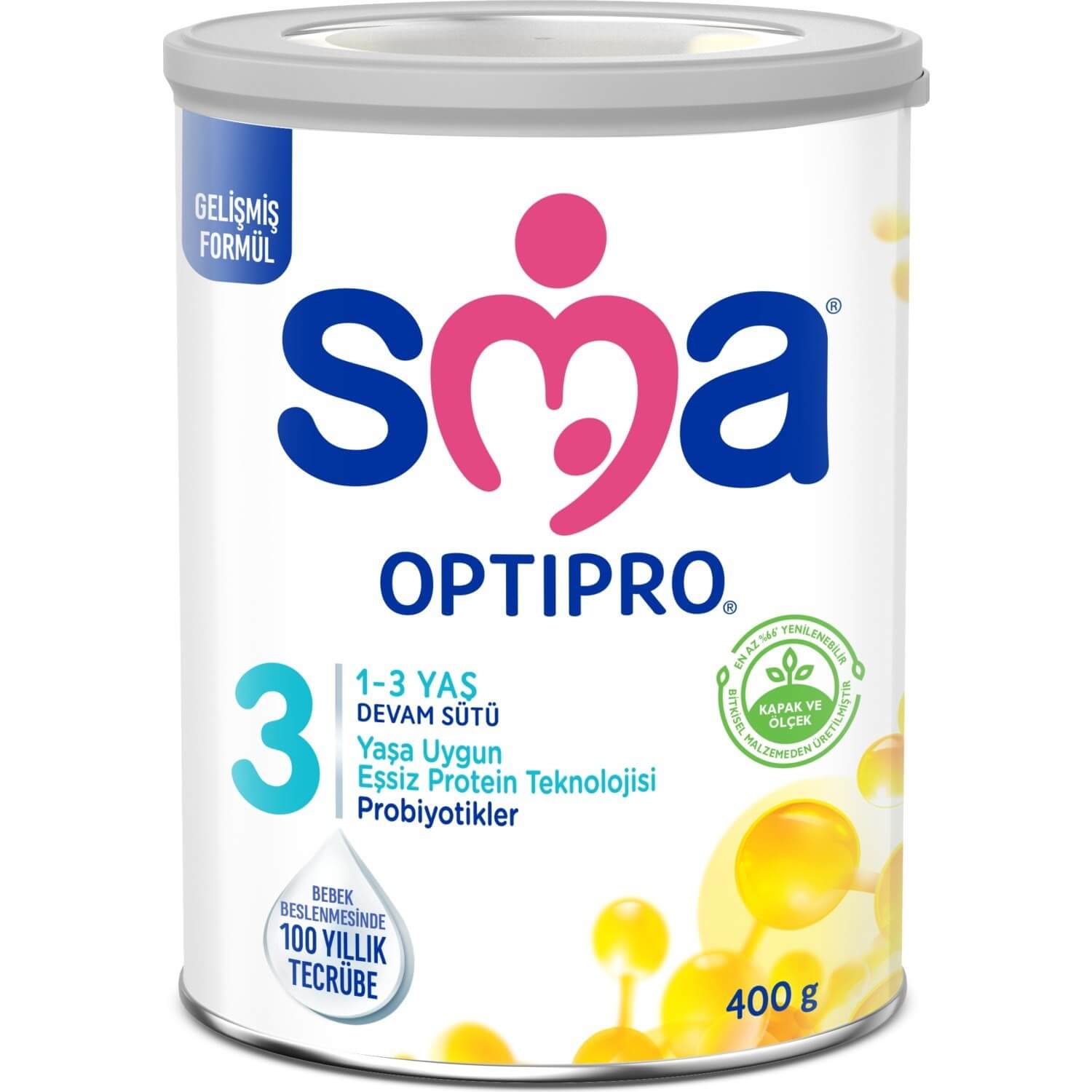 SMA Optipro Probiyotik 3 Bebek Devam Sütü 1-3 Yaş 400 Gr